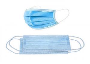 Buy cheap Medical Protective 3 Ply Face Mask , Disposable Pollution Mask 95mm*175mm Size product