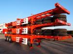 Tri-axle 40 Feet Shipping Container Trailer Chassis With Container Lock