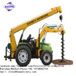 5-8 Ton Fence Post Digging Machine , Tractor Auger Post Hole Diggers COC