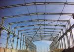 Wire Mesh Roof Steel Frame Warehouse , Welded Industrial Steel Buildings