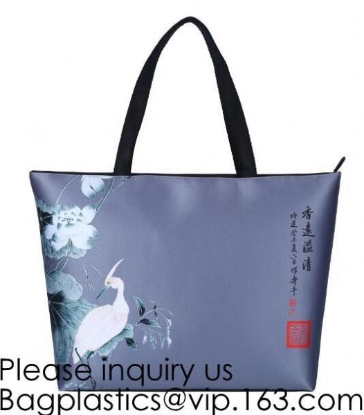 Lady Handbag Woman Color Panda Print Bag,Cute Chinese Panda custom print tote bag,Promotional Custom Logo Printed Organi