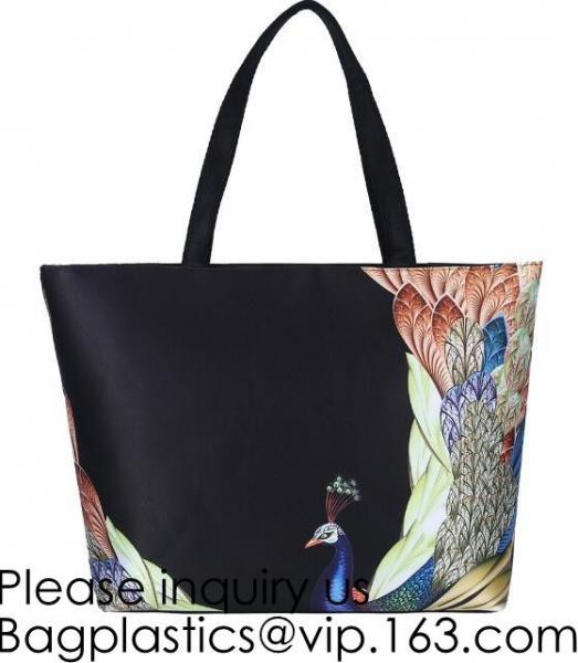 Lady Handbag Woman Color Panda Print Bag,Cute Chinese Panda custom print tote bag,Promotional Custom Logo Printed Organi