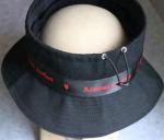 Eco-friendly Creative Design Black Bucket Hats , Packable Summer Travel