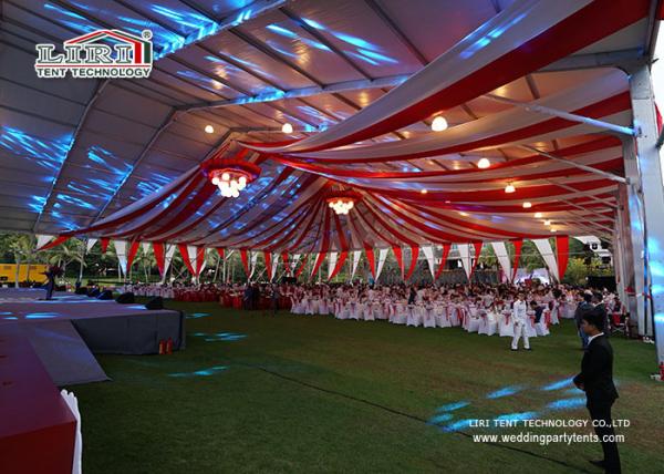 White Banquet Catering Luxury Wedding Tents Big With Glass Walls