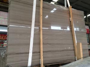 Buy cheap Athens Grey Wood Marble Stone Slab Generous Style For Interior Decoration product