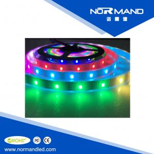 Buy cheap White/black PCB 5V SMD 5050 built-in apa102 rgb dream color led strip with connector product