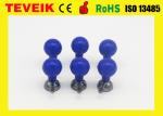 Blue Color ECG Electrode For DIN 3.0
