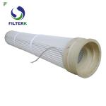 Bottom Loader Dust Collector Replacement Filter Bags , Pleated Industrial Dust