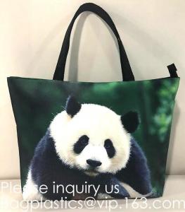 Buy cheap Lady Handbag Woman Color Panda Print Bag,Cute Chinese Panda custom print tote bag,Promotional Custom Logo Printed Organi product