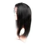 Natural Black Remy Long Lace Front Wigs Human Hair 100% Unprocessed Good Feeling