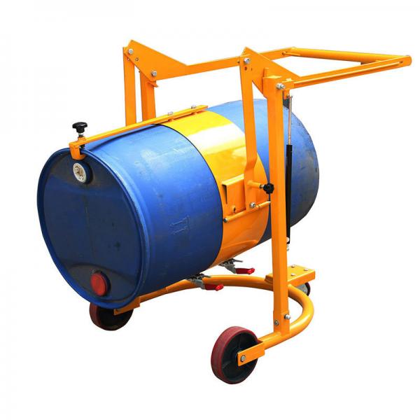 Manual Powered 55 Gallon Plastic Drum Handling Equipments Drum Carrying Trolley 350kg