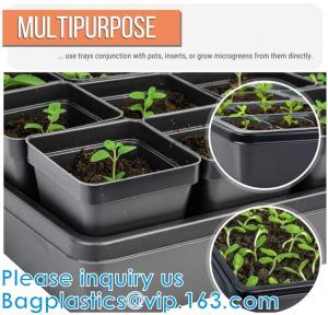 Buy cheap Plastic Flower Pots, Water Cans, Garden Growing Trays with Drain Holes, Microgreens Seed Tray, Hydroponic Trays, Nursery product