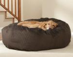 Round Winter / Summer Waterproof Memory Foam Dog Bed With Inner Cover 12lbs