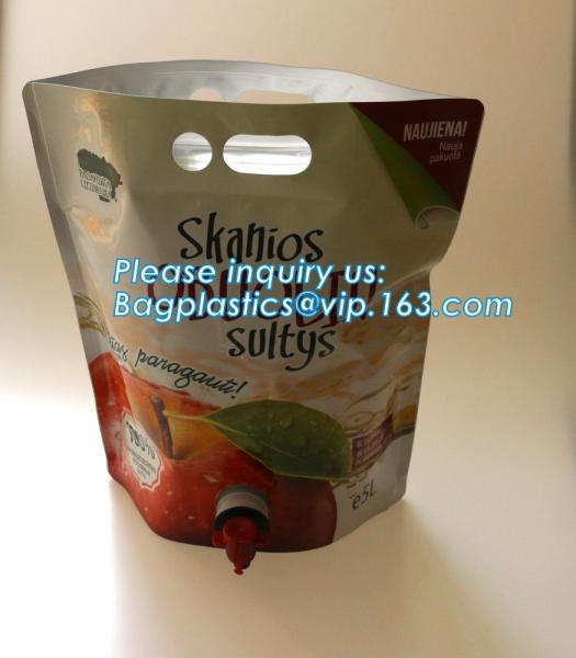 Commercial grade 15l wine bag in box,aseptic milk wine and apple juice bag in box,Filling Aluminum Foil Laminated Clear