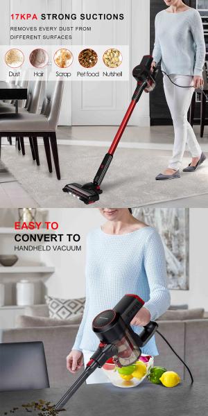 220V Lightweight Upright Corded Vacuum Cleaners , 2 In 1 Handheld Vacuum Cleaner