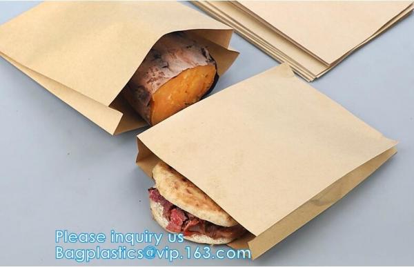 snack paper bag, snack bag, deli bag, deli paper bag, deli wrap bag, wrapping paper bag,fast food lunch bag, hot dog bag