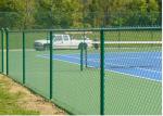 Outdoor 6 Foot Chain Link Fence Panels For Sports Yard / Industrial Sites