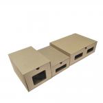 Promotion high quality no printing recyclable packaging paper gift boxes