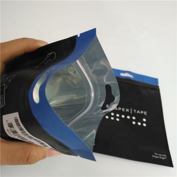 Electronic products plastic self-sealing foil bags for USB data line packaging with customized printing logo design