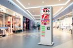 Commercial Advertising Cell Phone Charging Station Kiosk, 42 Inch LCD Screen
