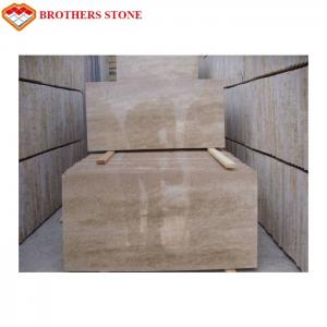 Buy cheap Natural Stone Travertine Beige Marble Slab 15-30mm Thickness Standard Size product