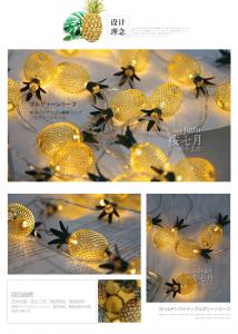 Buy cheap Pineapple String Lights,GIGALUMI 10ft 10 LED Fairy String Lights Battery Operated for Christmas Home Wedding Party product