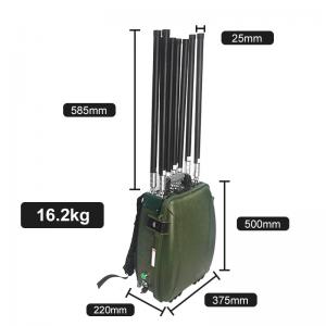 Buy cheap Shield Range 1000-1800 Meters Anti UAV Jammer Backpack Drone Signal Jammer product