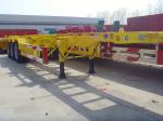 12 Locks Heavy Duty Semi Trailers / Cargo Container Trailer With 28 Tons Support