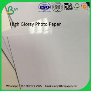 Buy cheap Good quality 210gsm 230gsm 250gsm 300gsm 400gsm cast coated glossy inkjet photo paper product