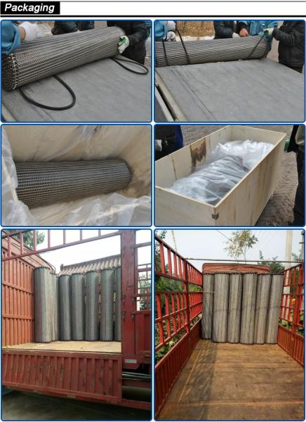 Stainless Steel Balanced Weave Conveyor Belts For Fiberglass Curing