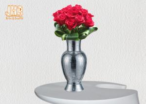 Buy cheap Classic Mirror Mosaic Fiberglass Planters Table Vases For Home Hotel Wedding product