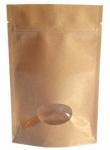 Waterproof Small Kraft Paper Pouches For Dried Fruit Nut Packaging
