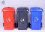 Grey / Green 100Liter Large Plastic Wheelie Bins For Waste Disposal Recycled