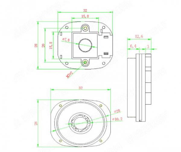 HD IR-cut infrared cut CS lens Mount Double Filter for HD CCTV IP Camera, Metal and Plastic optional, 20mm hole spacing
