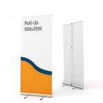 Standard Size Trade Show Retractable Banners Polyester Fabric Lightweight