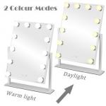 Tabletops Led MakeUp Mirror With LED Bulb & Dimmer USB Powered