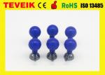 Blue Color ECG Electrode For DIN 3.0