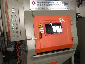 Buy cheap PLC Tracked Type Sandblasting Machine Small Workpieces Zipper Heads Screws Support product