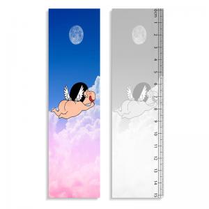 Buy cheap 0.9mm PET + 157g Paper 3D Lenticular Ruler Customized Shape Anime Pattern product