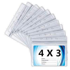 Buy cheap 35C/Layer 4 X 3 In ID Card Vinyl Sleeve , PVC Vaccination Card Protector product