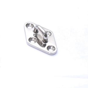 Buy cheap Polishing Surface 316 Stainless Steel Deck Fittings Boat Pad Eye Plate Silver Color product