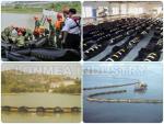 WGV800 PVC Fence Solid float PVC Boom Oil Fence oil boom floating