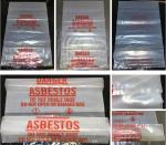 PE packing bag for Asbestos fibers, large size thicker LDPE asbestos remove bags