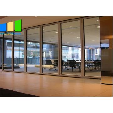 China Hot Sale Folding Office Glass Partition Door Sliding Partition Wall