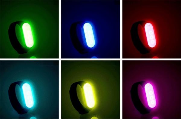 wholesale LED Safety Bracelet For Running At Night LED Gift Band rechargeable with usb cable Fully adjustable