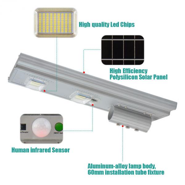 Outdoor 90W 100W Solar Led Street Light Wireless Motion Sensor