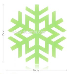 Buy cheap Kitchen Decorative Heat-resistant Silicone Trivet Snowflake Shape Table Mat Blue Color Pla product