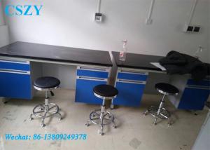 Buy cheap C-Frame Wood Steel Chemical Laboratory Wall Bench With Epoxy Resin Top product