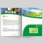A4 Size Full Color Brochures Pocket Paper Cardboard File Folder For Office