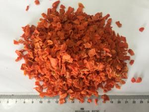 Buy cheap HACCP FDA Orange Colour Dehydrated Carrot Chips Max 7% Moisture product